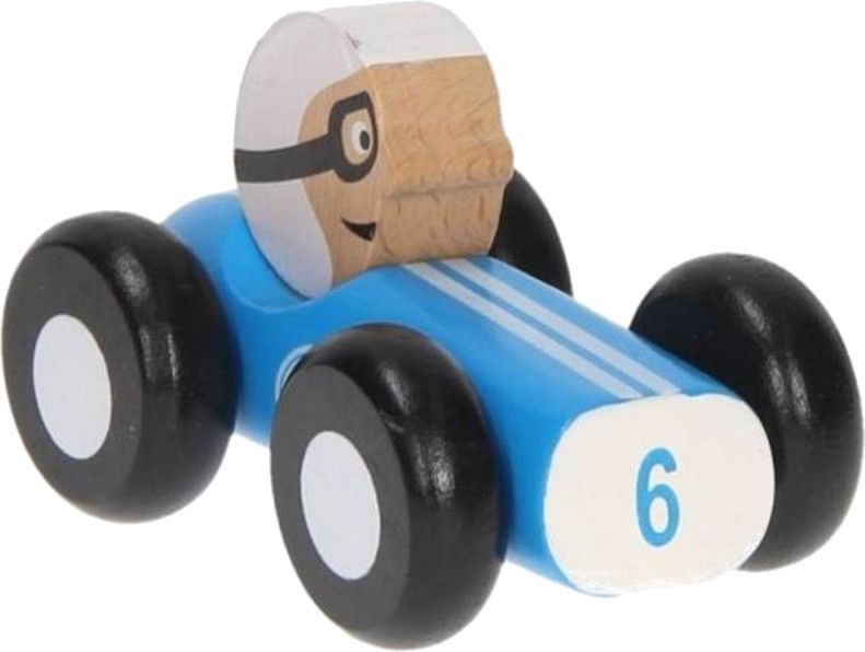 Състезателна кола - Дървена играчка - количка - store.bg