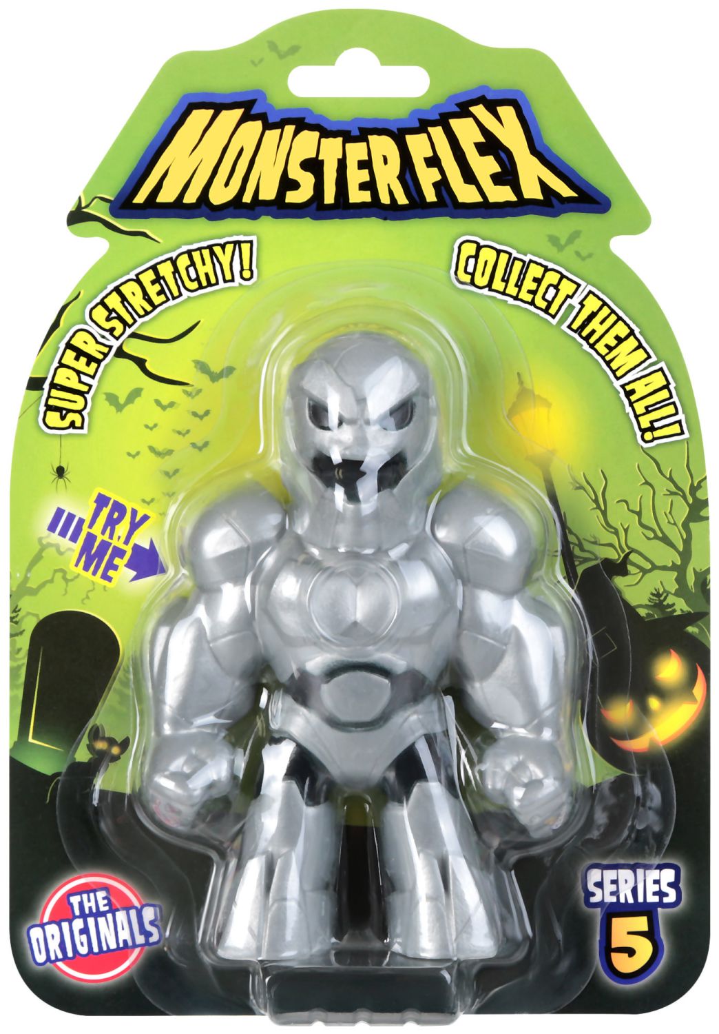 Разтегливо чудовище сребрист робот Monster Flex - store.bg