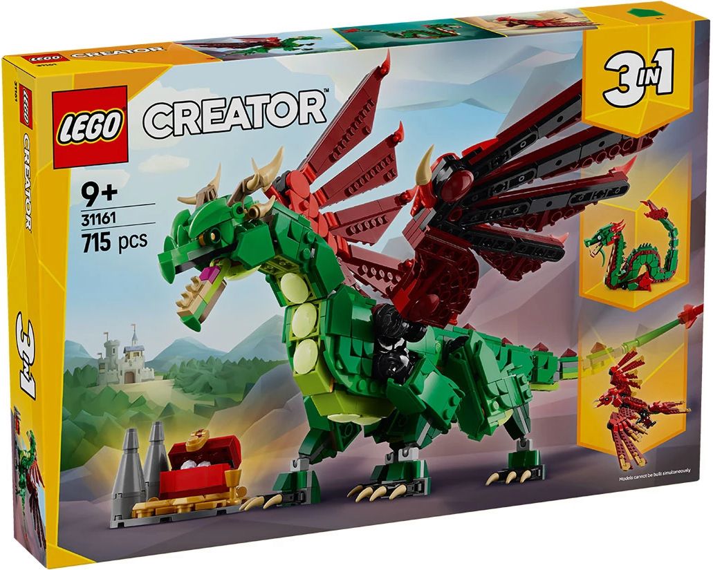 LEGO 31161 Средновековен дракон 3 в 1 - store.bg