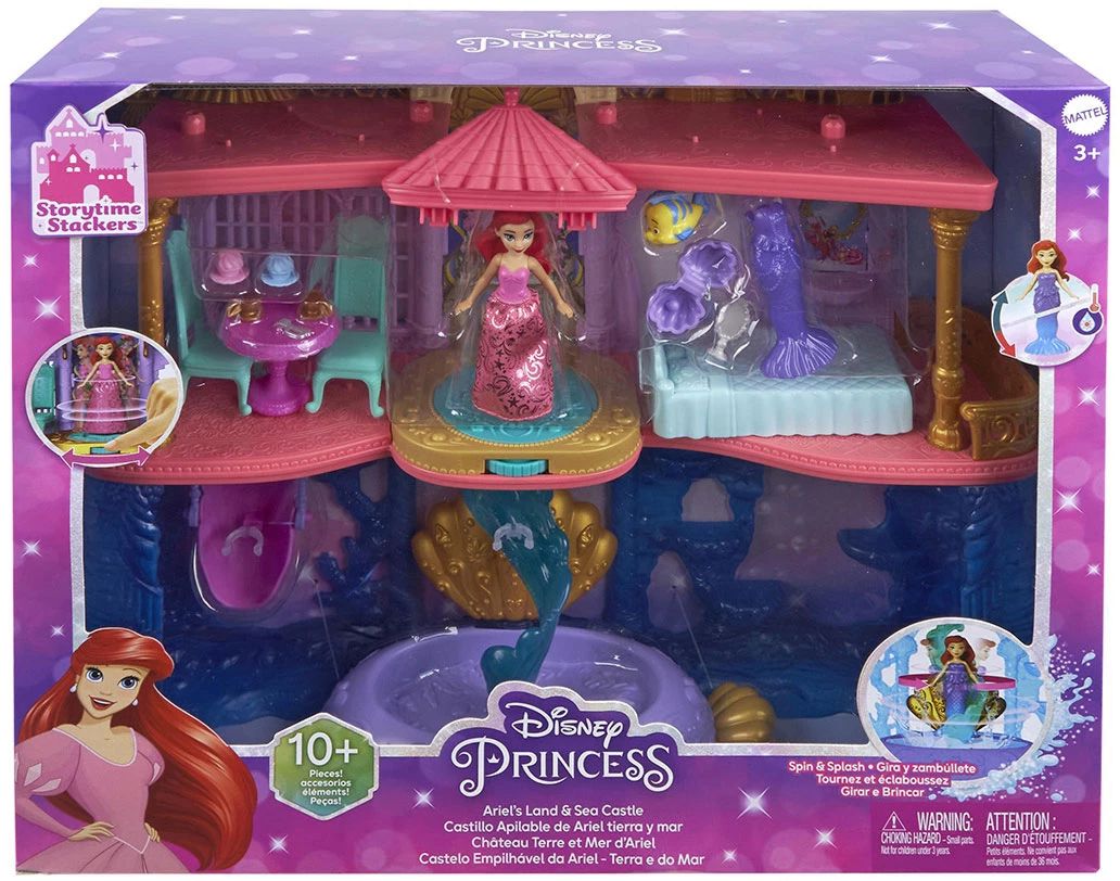 Кукла Ариел и замък с аксесоари Disney Mattel 3+ - store.bg
