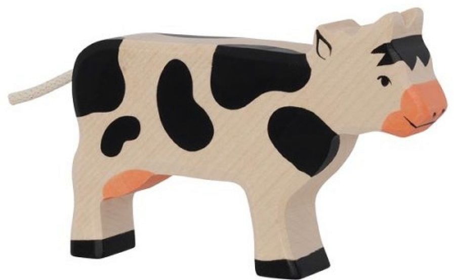 Дървена петниста крава фигурка Holztiger 3+ - store.bg