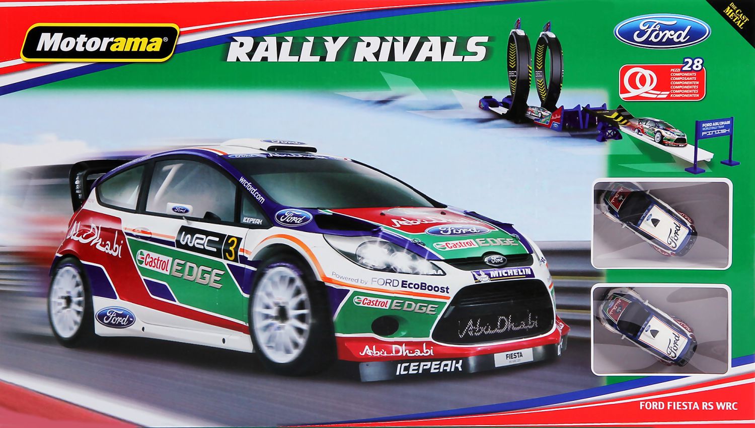 IXO 1/18 Ford Fiesta RS WRC – Rallye Espagne 2014 #15 Ken Block (neuf Sous Blister)