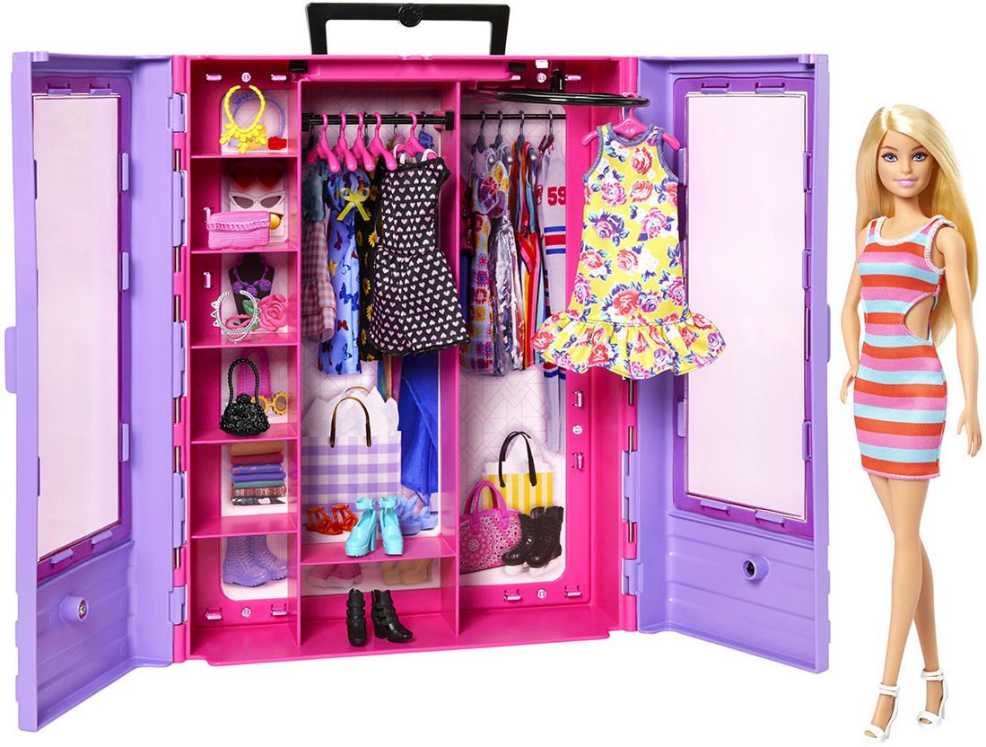Кукла Барби с гардероб и дрехи Mattel - store.bg