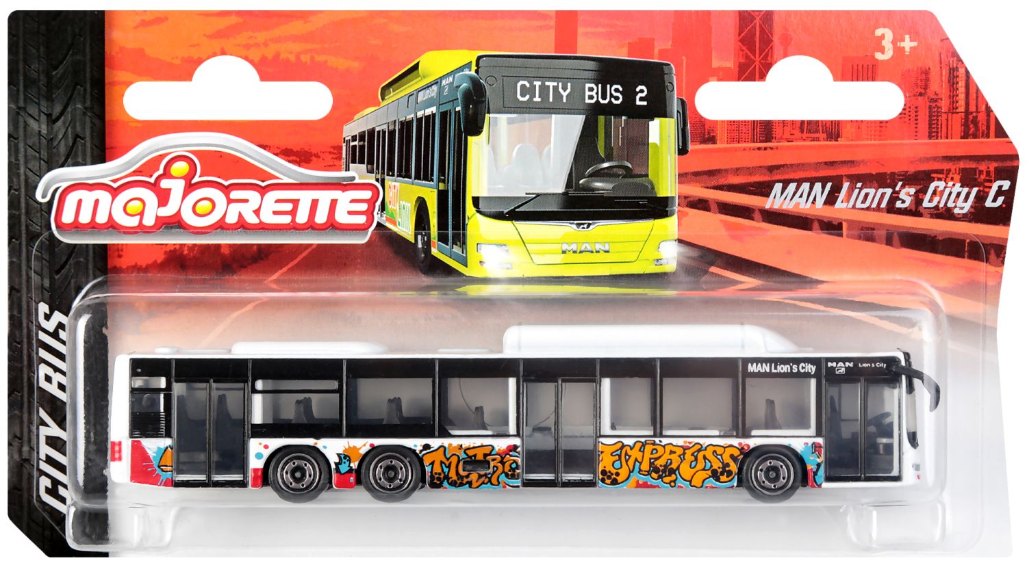 Autobus MAN Lion´s City 10 E Bus Majorette Se Zvukem A Světlem S