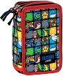Несесер с ученически пособия BackUp - С 3 отделения от серията Super Mario - несесер