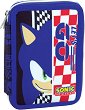 Несесер с ученически пособия Lets Go - На тема Sonic - несесер
