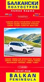      Travel Map Balkan Peninsula - 