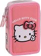 Несесер с ученически пособия Cerda - С 3 отделения на тема Hello Kitty - несесер