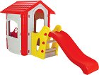 Детски център къща с пързалка - Pilsan - С размери 252 / 131 / 112 cm - продукт