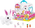 Мама Бъни с малки зайчета - Zuru - От серията Pets Alive - играчка