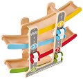 Писта с колички - Детска играчка от дърво - играчка