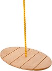 Детска въжена люлка Woodyland - Маймунка - С диаметър 34 cm, до 50 kg - играчка