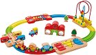 Дървено влакче Цветовете на дъгата - HaPe - играчка