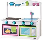 Детска дървена кухня пейка 2 в 1 Woodyland - играчка