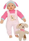Бебе Бамболина в гащеризон - В комплект с плюшена играчка от серията "Bambolina" - кукла