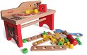 Дървена маса с инструменти iWood - играчка