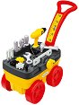 Детска работна количка Ecoiffier - С инструменти и аксесоари, от серията Mechanics - играчка