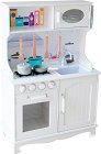 Детска дървена кухня - Iso Trade - С оборудване и прибори - играчка