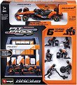 Количка F1 McLaren MCL39 Lando Norris с фигурки - Bburago - От серията Race Collezione - играчка