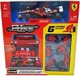 Количка Ferrari SF25 (#44) с фигурки - Bburago - От серията Race Collezione - играчка