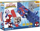 Състезателна гъвкава писта Spidey FleXtreme - Smoby - Трасе 440 cm на тема Спайдърмен - играчка
