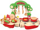 Детска кухня в чанта Гъбка - Ocie - С презрамка и аксесоари - играчка