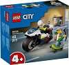 LEGO City - Преследване с полицейски мотоциклет - Детски конструктор - играчка