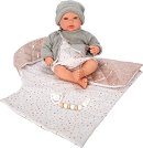 Кукла Оливия със сива вълнена жилетка - Arias - кукла