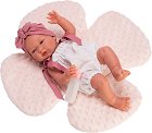 Кукла бебе Мария с розова възглавница цвете - Asi - С височина 43 cm - играчка
