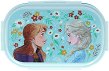 Кутия за храна - Елза и Анна - С 2 отделения и прибор на тема Замръзналото кралство - кутия за храна