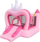 Батут с пързалка Замък - Happy Hop - С размери 285 / 210 / 220 cm - продукт