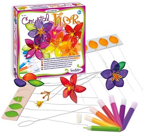 Създай сама - Цветя от цветно стъкло - Творчески комплект - играчка