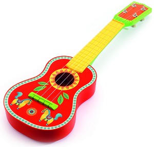 Китара - Animambo - Детски дървен музикален инструмент - играчка