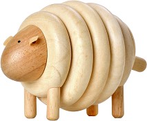 Овца - Дървена играчка за нареждане - играчка