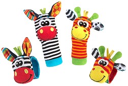 Дрънкалки за ръце и крака Playgro - Джунгла - играчка