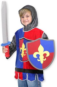 Парти костюм - Рицар - Комплект с меч и щит - продукт