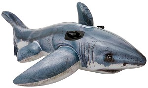 Надуваема играчка Intex - Акула - С дръжки - играчка