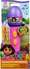 Микрофон с песни и фрази - Spin Master - На английски и испански език, на тема Дора Изследователката - играчка