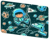 Допълнителни плаки - Astronaut - Комплект от 4 броя за детска нощна лампа от серията "Creative" - играчка