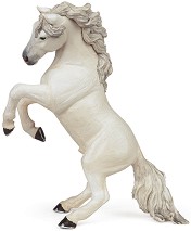 Фигурка на бял кон Papo - От серията Коне - фигура