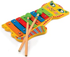 Ксилофон - Animambo - Дървен музикален инструмент - играчка