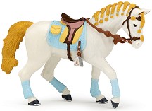 Фигурка на състезателна кобила Papo - От серията Коне - фигура
