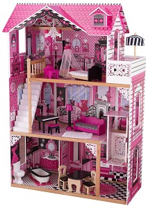 Къща за кукли - Амелия - Дървена детска играчка - играчка