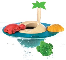 Плаващо островче - Детска дървена играчка - играчка