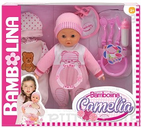 Говорещо бебе - Камелия - Кукла с аксесоари от серията "Bambolina" - кукла