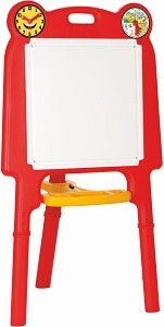 Учебна дъска на стойка - Комплект с маркер за писане и рисуване - играчка