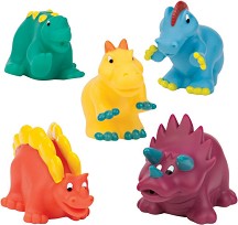 Динозаври - Комплект от 5 броя играчки за баня - играчка