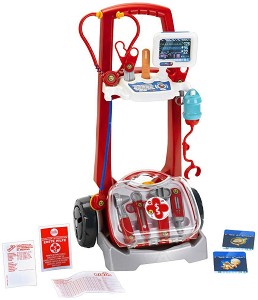 Детска лекарска количка - Комплект с инструменти и аксесоари - играчка