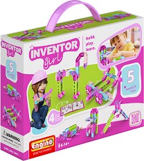 Детски конструктор - 5 в 1 - Комплект от серията "Inventor Girl" - играчка