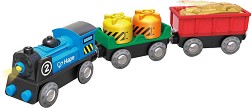 Дървен товарен влак HaPe - От серията Влакчета - играчка